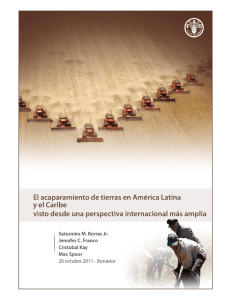El acaparamiento de tierras en América Latina y el Caribe visto