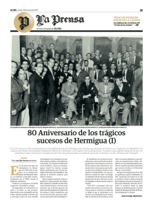 80 Aniversario de los trágicos sucesos de Hermigua (I)
