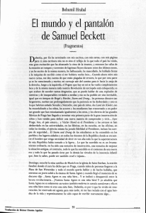 Bohumil Hrabal El mundo yel pantalón de Samuel Beckett
