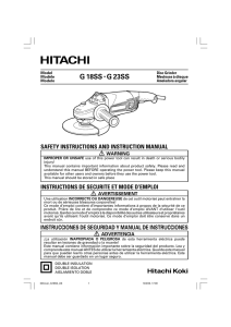 G 18SS • G 23SS - Hitachi Power Tools