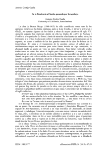 Antonio Cortijo Ocaña ISSN 1540 5877 eHumanista/IVITRA 4 (2013