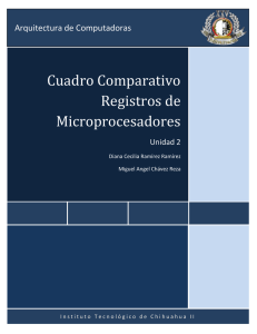 Cuadro Comparativo Registros de Microprocesadores