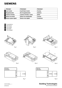 FDCI221 input module, FDCIO221 Input/Output module