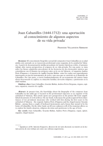 6. Joan Cabanilles (1644-1712): una aportación al conocimiento de