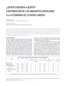 ¿quién subsidia a quién? contribución de los migrantes mexicanos