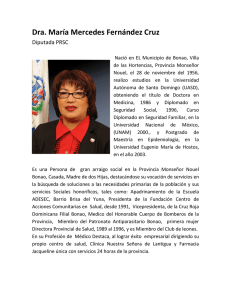 Dra. María Mercedes Fernández Cruz