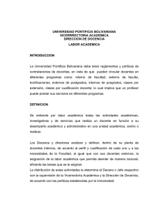 Labor Académica 2009 - Universidad Pontificia Bolivariana