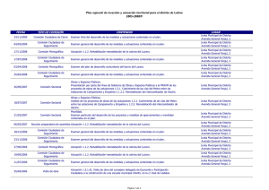 Comisiones del plan 2005