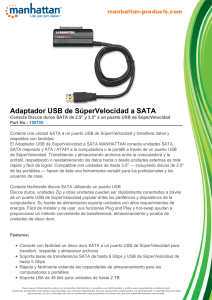 Adaptador USB de SúperVelocidad a SATA