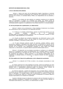 Estatuto de Redacción de El País