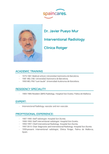 Dr. Javier Pueyo Mur Interventional Radiology Clínica
