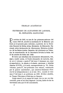 pdf Centenario de Alexandre de Laborde, el hispanista magnánimo