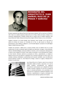 Biografía Juan Manuel Ruiz de la Prada