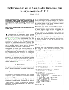 Implementación de Compilador Didáctico para pl0+