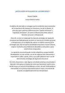 Rosario Cabello. Taller Regulación Inteligente de las Emociones