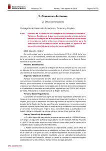 Extracto de la Orden - Boletín Oficial de la Región de Murcia