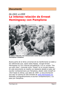 La intensa relación de Ernest Hemingway con Pamplona
