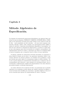 Método Algebraico de Especificación.