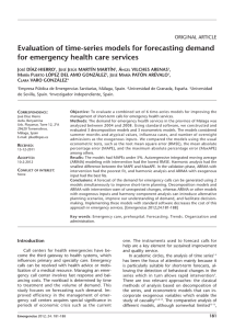 Evaluation of time-series models for forecasting
