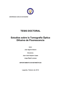 TESIS DOCTORAL Estudios sobre la Tomografía Óptica Difusiva de