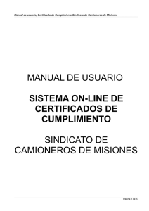 Manual del Sistema de CC - Sindicato de Camioneros de Misiones
