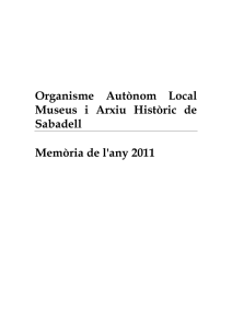memoria 2011 - Ajuntament de Sabadell