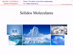 3.5.4 (1) - Sólidos Moleculares