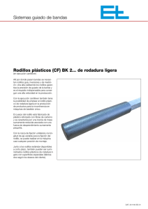 Sistemas guiado de bandas Rodillos plásticos (CF) BK 2... de