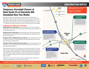 ConstruCtion notiCe - Keep San Diego Moving