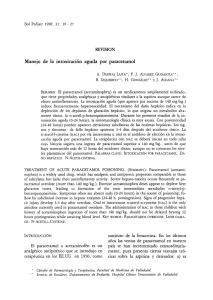 Manejo de la intoxicación aguda por paracetamol