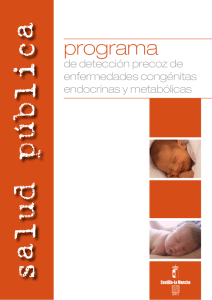 programa de deteccion precoz de enfermedades congenitas