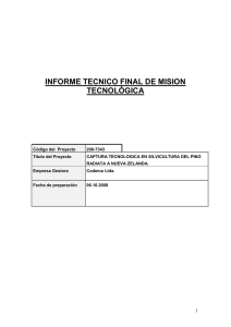 informe tecnico final de mision tecnológica