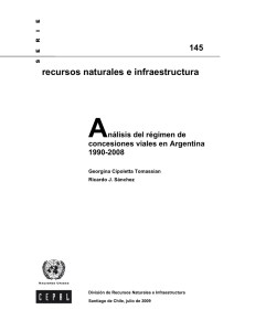 Analisis del regimen de concesiones viales en Argentina 1990-2008