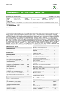 Octavia Combi RS RS 2,0 TSI 220 CV Manual 6 vel.