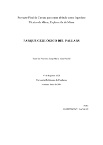 PARQUE GEOLÓGICO DEL PALLARS
