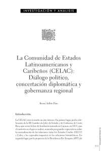 La Comunidad de Estados Latinoamericanos y Caribeños (CELAC