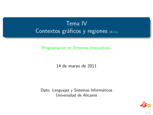 Tema IV Contextos gráficos y regiones (R-1.1) - RUA