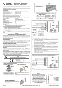 m201e installation instructions for m201e output module