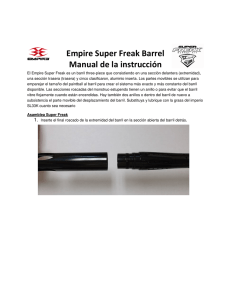 Empire Super Freak Barrel Manual de la instrucción