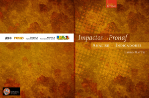 Impactos do Pronaf: análise de indicadores