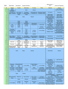 WRMI Radio Miami International Program Schedule