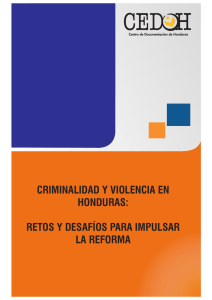 criminalidad y violencia en honduras: retos y desafíos para impulsar