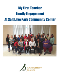My First Teacher Family Engagement At Salt Lake Park Community