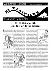 De Huitzilopochtli, Dios tutelar de los mexicas