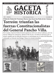 Torreón: triunfan las fuerzas Constitucionalistas del General Pancho