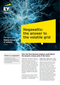Negawatts: the answer to the volatile grid
