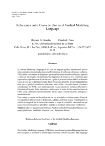 Relaciones entre Casos de Uso en el Unified Modeling Language