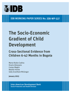 The Socio-Economic Gradient of Child Development