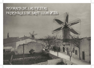 PROGRAMA DE LAS FIESTAS PATRONALES DE SANT LLUIS 2016