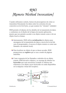 RMI [Remote Method Invocation]